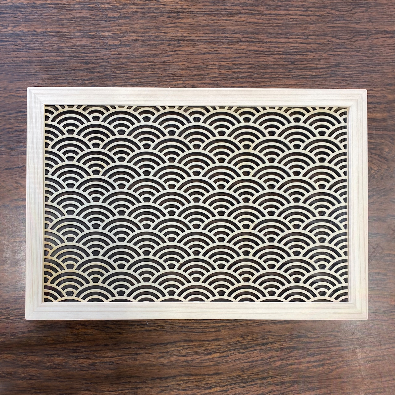 飾り板　青海波模様　レーザーカット